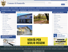 Tablet Screenshot of comune.fiumicello.ud.it